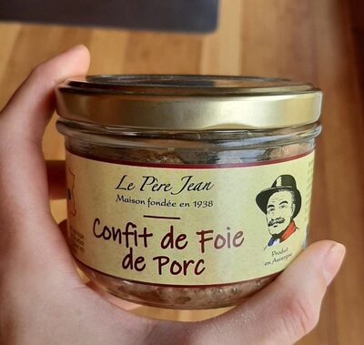 Confit de foie porc le père Jean front packaging