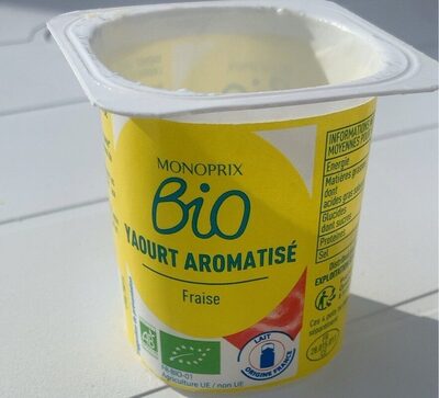 Bio yaourt aromatise front packaging