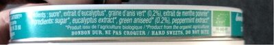 Boite ovale eucalyptus bio nutrition facts table