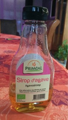 Sirop d'agave front packaging