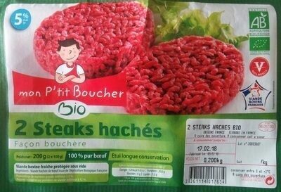 2 steaks hachés - façon bouchère