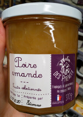 Confiture poire amande