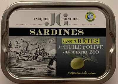 Sardines sans arêtes à l'huile d'olive vierge extra bio