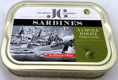 Sardines à l'huile d'olive vierge extra