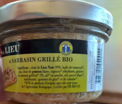 Rillettes de lieu ingredients label