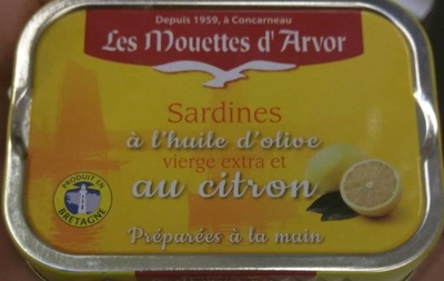 Sardines à l'huile d'olive vierge extra et au citron
