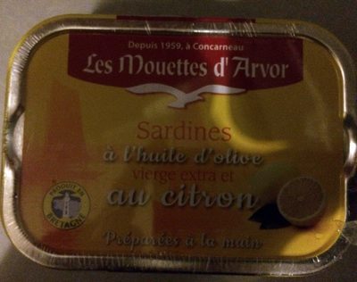 Sardines à l'huile d'olive vierge extra et au citron