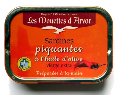 Sardines piquantes à l'huile d'olive vierge extra