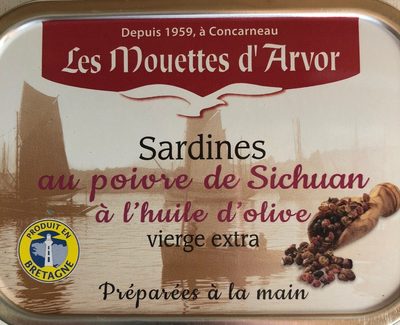 Sardine a l'huile front packaging