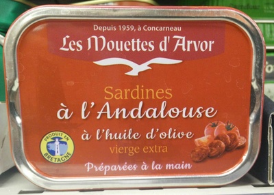 Sardines à l'Andalouse à l'huile d'olive vierge extra