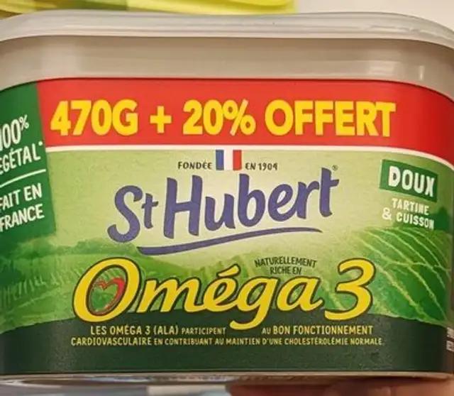 St Hubert Omega 3 front packaging