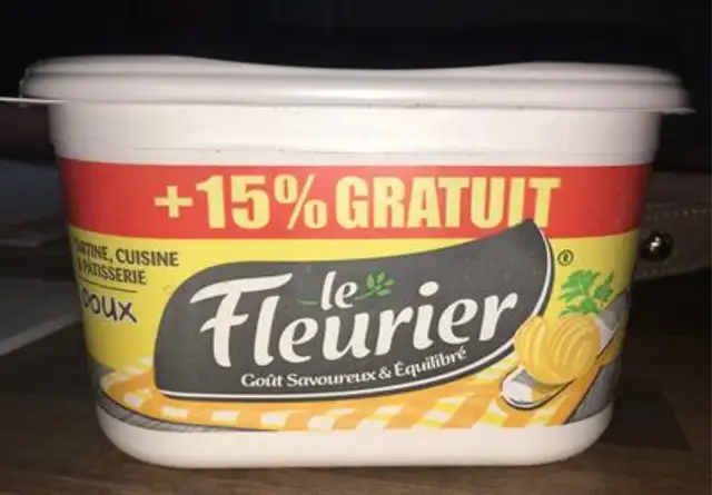 Matière grasse à tartiner front packaging