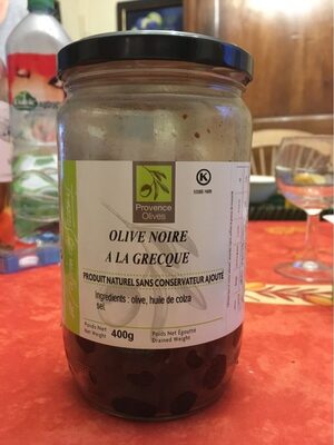 Olives noire à la Grecque