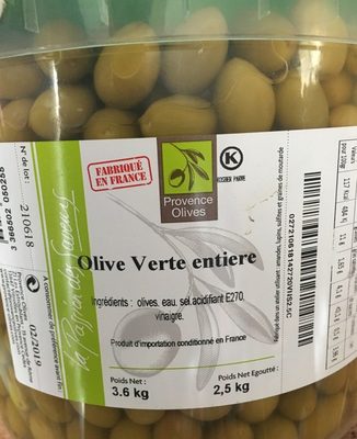 Olive verte entière