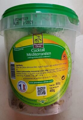 Cocktail méditerranéen front packaging