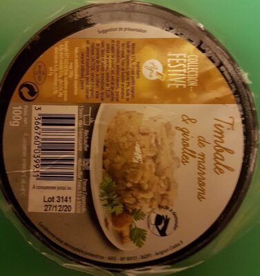 Timbale de marrons & girolles