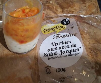 Verrine aux noix de saint jacques tomates sauce mangue