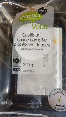 Cabillaud sauce tomate aux epices douces