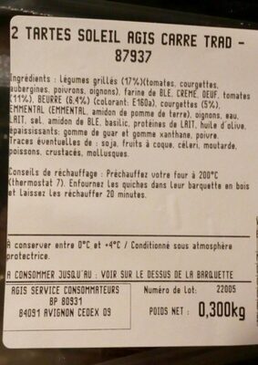 Tartes Soleil front packaging