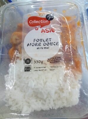 Poulet Aigre Douce et riz thaï