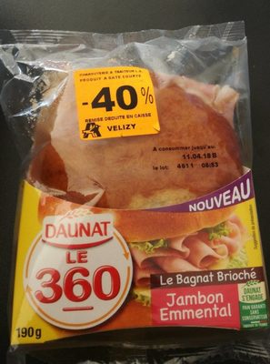 Le bagnat brioché - Jambon Emmental