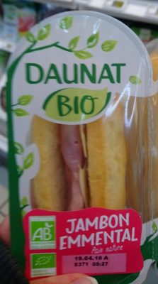 Daunat bio jambon emmental