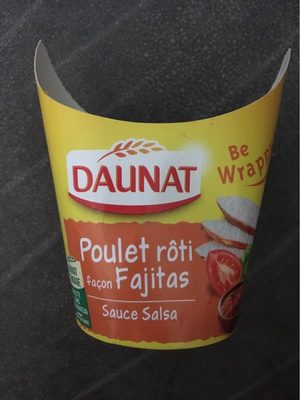 Wrap poulet roti facon fajitas