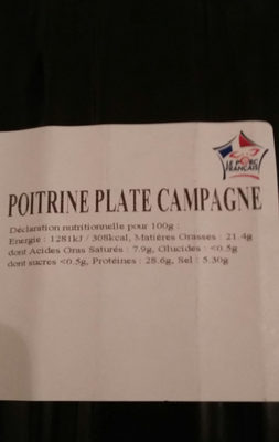 Poitrine Plate au poivre