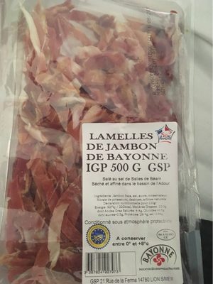 Lamelle de jambon de Bayonne IGP