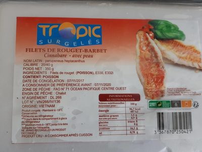 Filet de rouget barbet front packaging