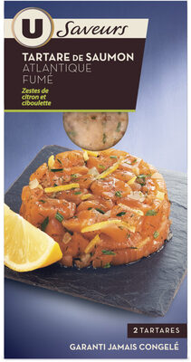 Tartare de saumon fumé à la ciboulette et au citron , 2x80g