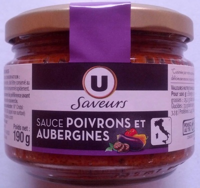 Sauce poivron et aubergine