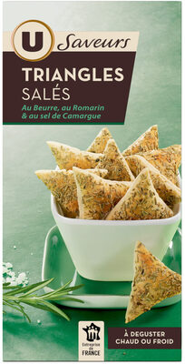 Triangles au romarin et au sel de Camargue