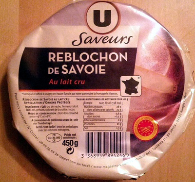 Reblochon de Savoie AOP au lait cru 28% mg, 450g
