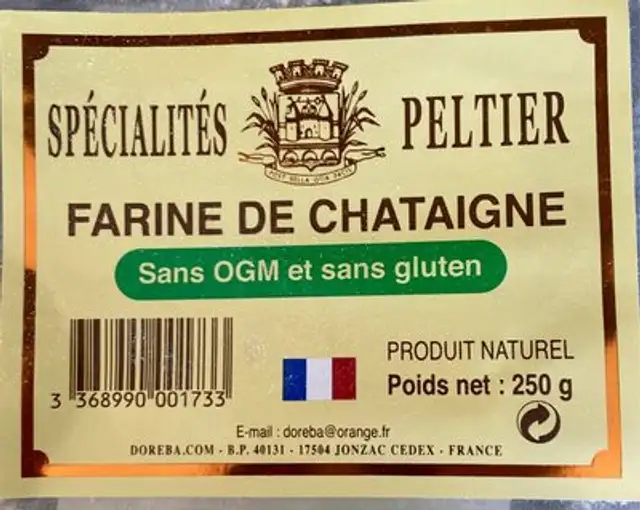 Farine de chataigne front packaging