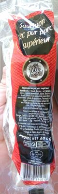 Saucisson sec pur porc supérieur front packaging