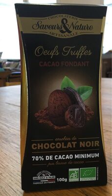 Oeufs truffes - Cocolat noir