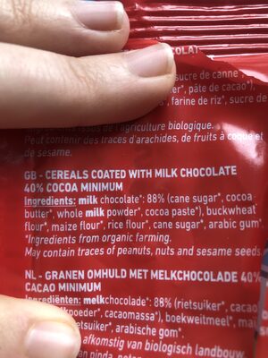 Drole De Billes Cereales Choc Lait front packaging