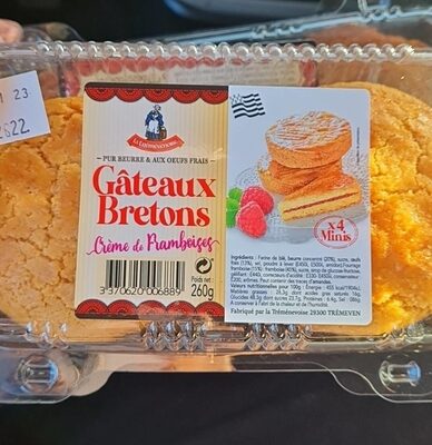 Gâteaux breton crème de framboise