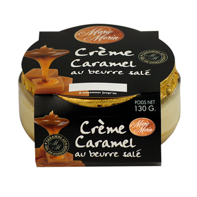 Crème caramel au beurre salé front packaging