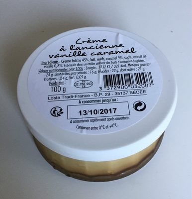 Crème à l’Ancienne Vanille Caramel