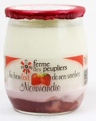 Strawberry yoghurt front packaging