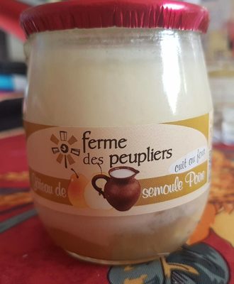 Gâteau de semoule poire