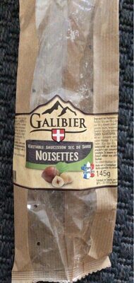 Saucisson sec de savoie aux noisettes front packaging