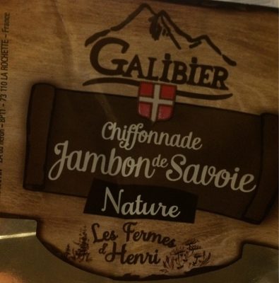 Chiffonnade jambon de savoie