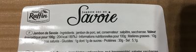 Jambon de Savoie Fumé au Bois de Hêtre front packaging