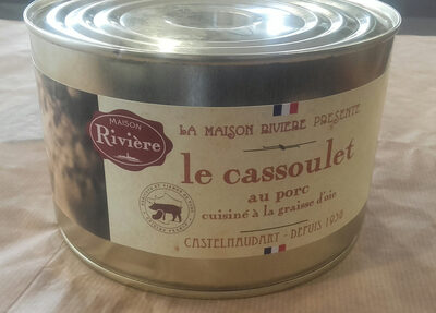 le cassoulet au porc cuisiné à la graisse d'oie, boîte 2/1