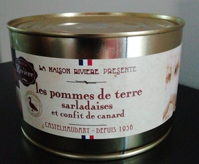 Pommes de terre sarladaises et confit de canard