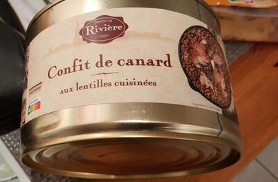 Confit de canard aux lentilles cuisinées