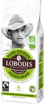 Café Bio Arabica Moulu - Honduras - Pure Origine front packaging